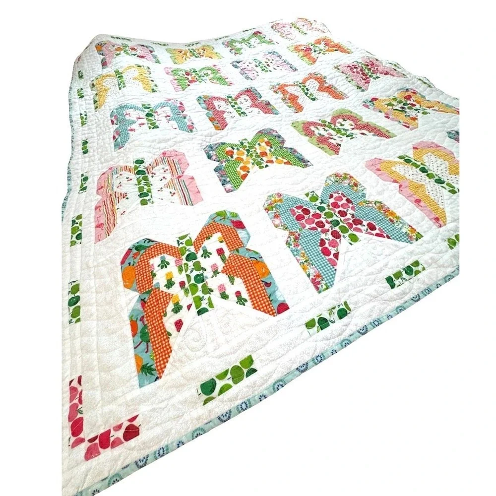 Handmade Baby Quilt Social Butterfly Lella Boutique Vanessa Goertzen 53
